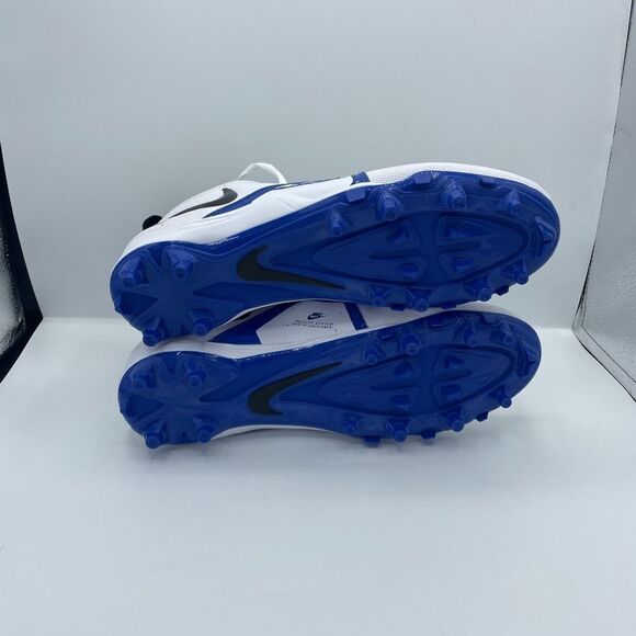 Nike Alpha Varsity Pro 3 White Game Royal CV0586-101 Men's Size 10.5 Cleats - Picture 4 of 6